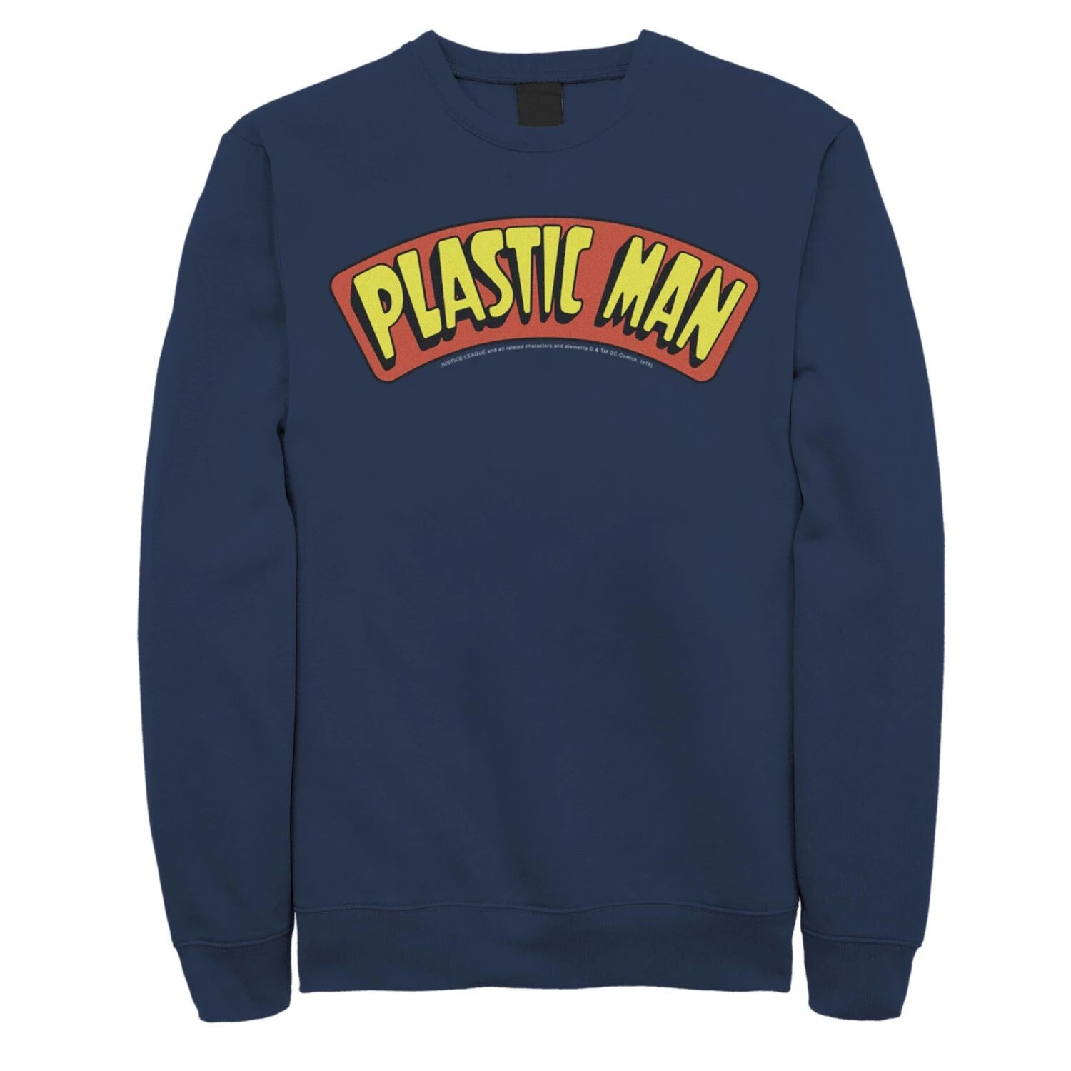 

Мужской свитшот с плакатом и логотипом Plastic Man, Blue DC Comics, синий