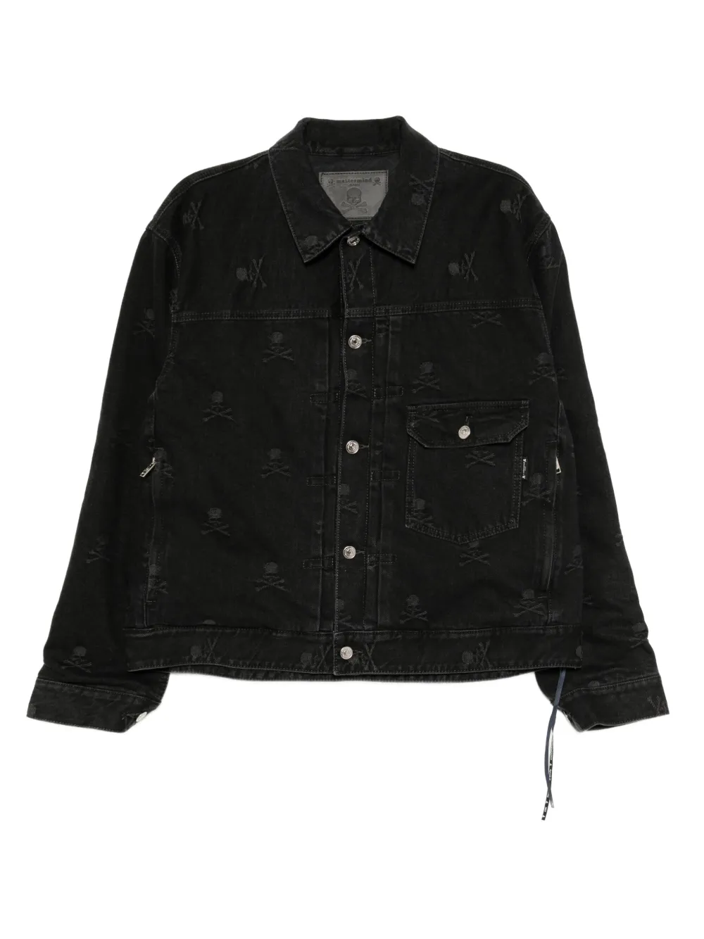 

Джинсовая куртка с монограммой Mastermind Japan, черный
