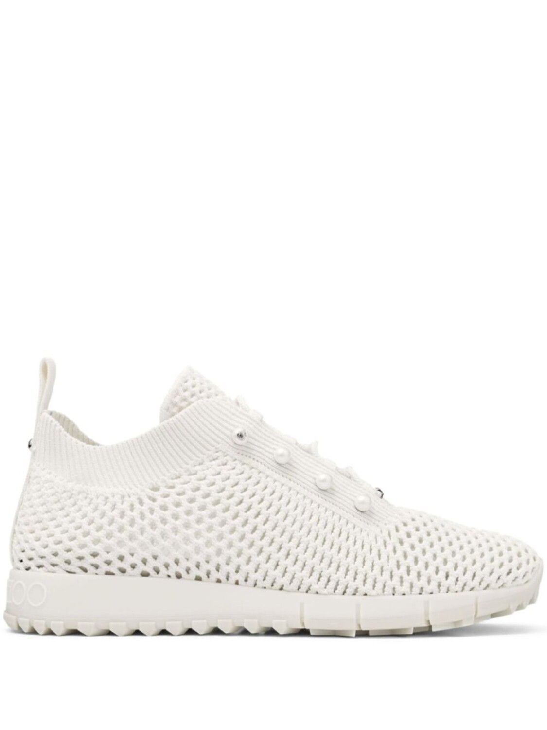 Jimmy Choo кроссовки Veles с искусственным жемчугом, белый
