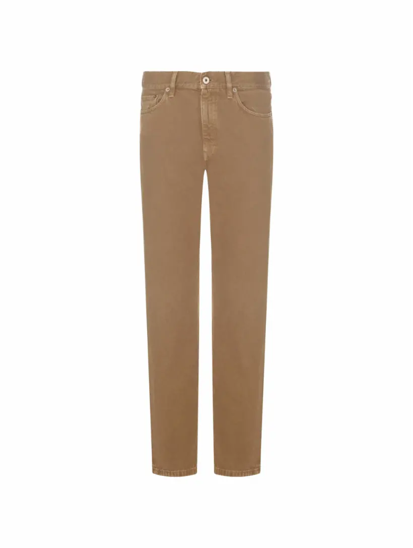 

Прямые джинсы Roccia Zegna, коричневый