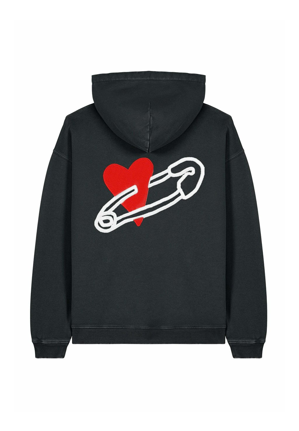 

Толстовка COEUR PINS BACK EMBROIDERY UNISEX VINTAGE - Hoodie Mira Paris, цвет Black Denim