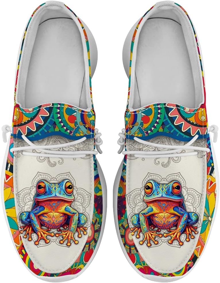 

Туфли с мандалой для женщин и мужчин, лоферы, слипоны, забавные подарки с животными для нее и для него Quorax, желтый