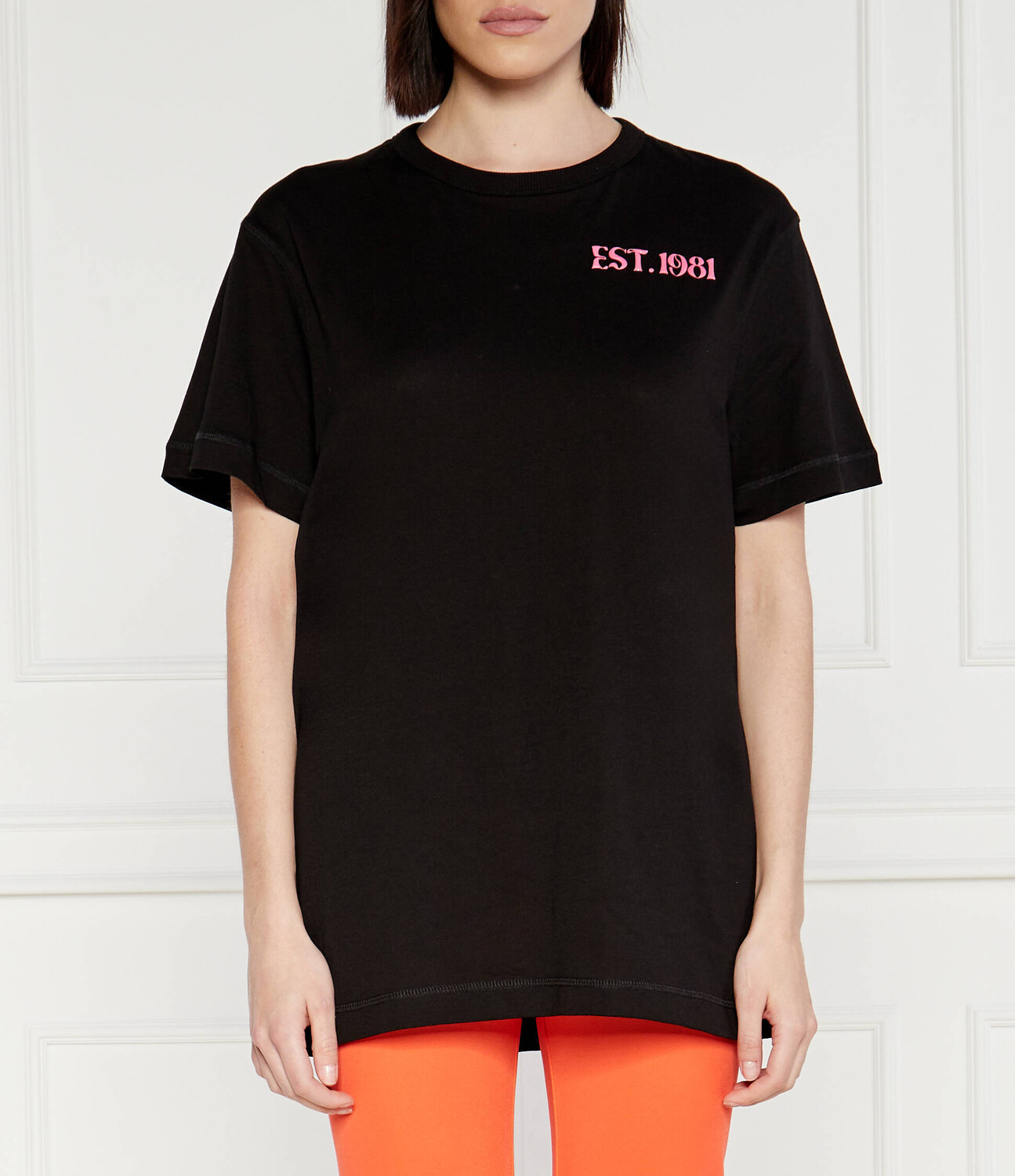 

Футболка GUESS POSTCARD Loose fit, черный