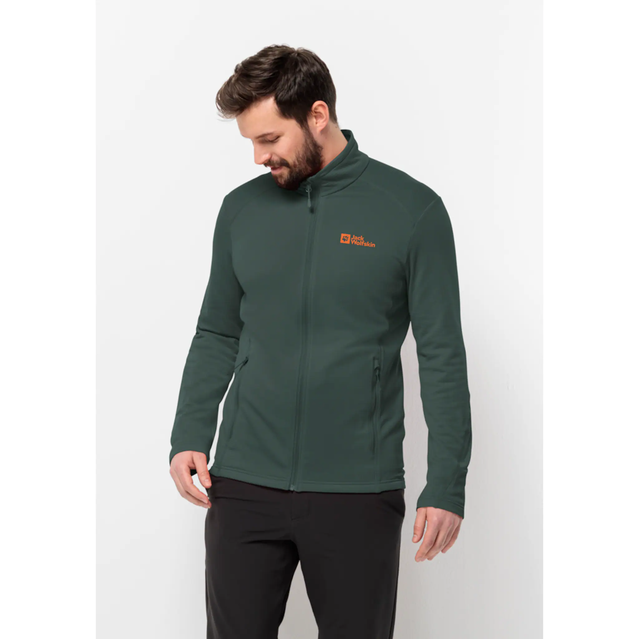 

Флисовая куртка Jack Wolfskin "KOLBENBERG FZ M", цвет Black-Olive
