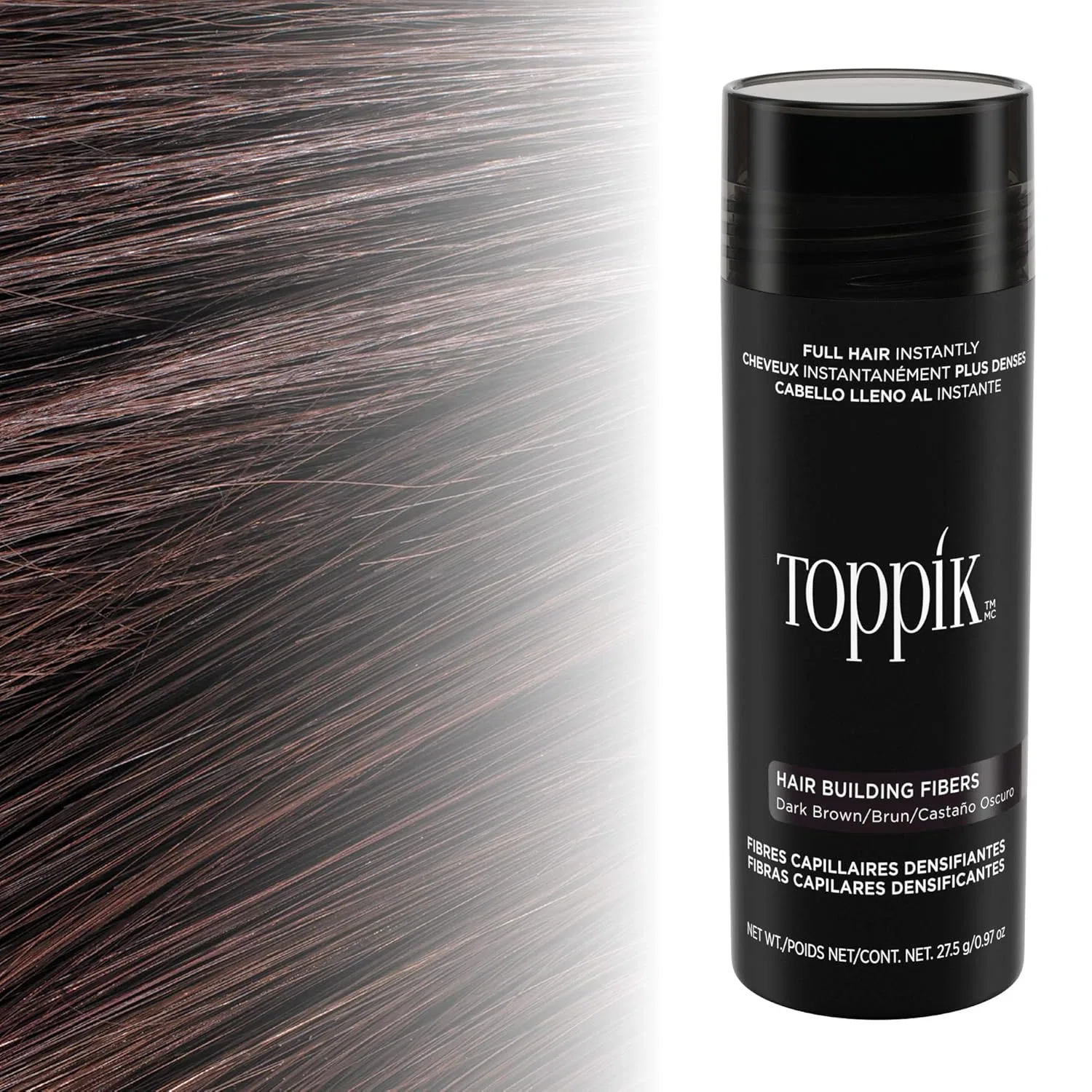 Волокна для утолщения волос от Toppik Toppik, Dark Brown — фото 3