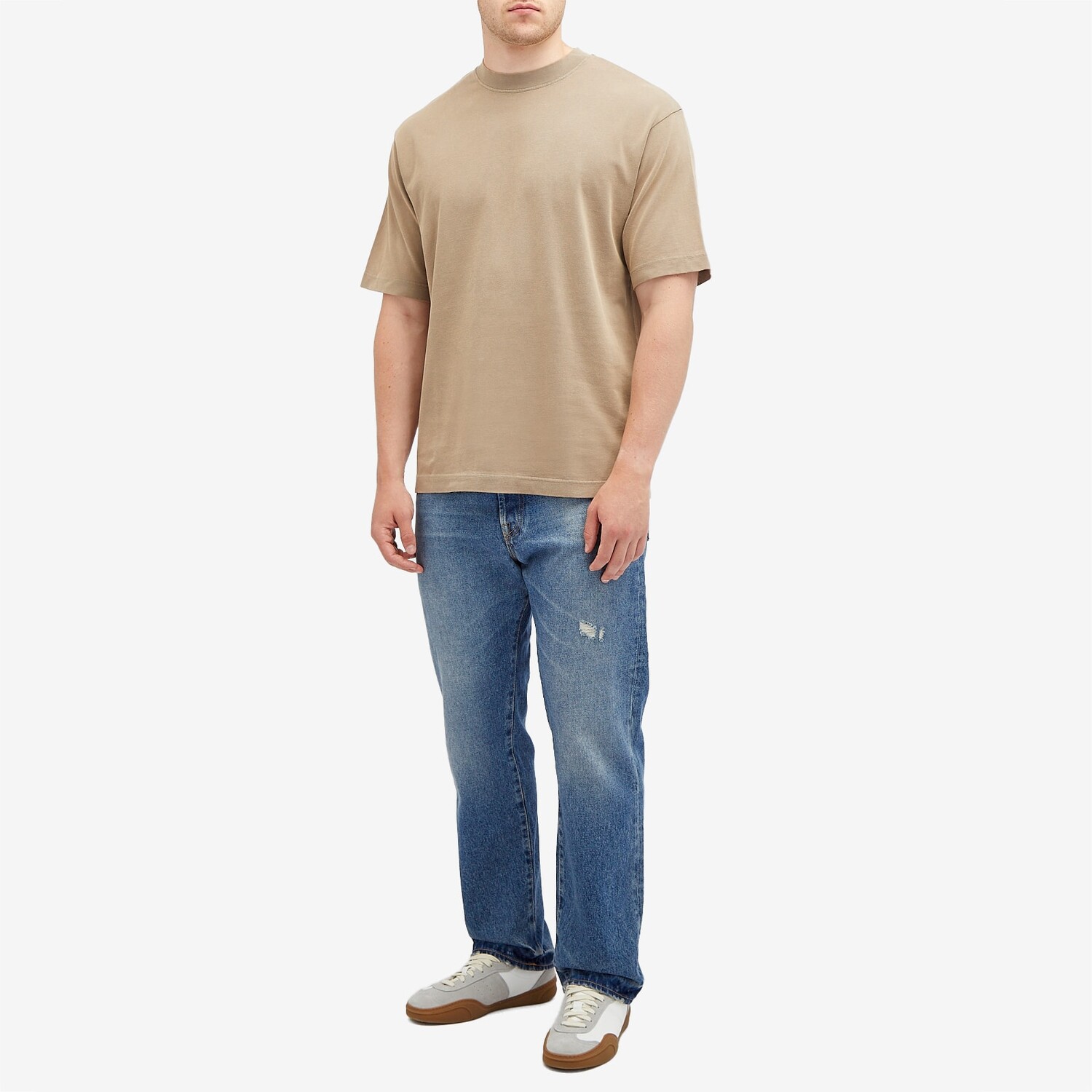 Футболка Acne Studios Exford Vintage T-Shirt, цвет Taupe Brown — фото 4