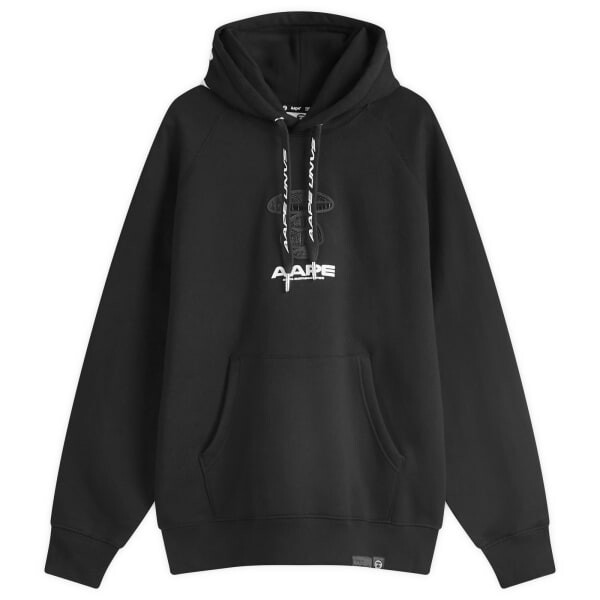 

Толстовка с нагрудным значком Aape Croc Aape By A Bathing Ape, черный