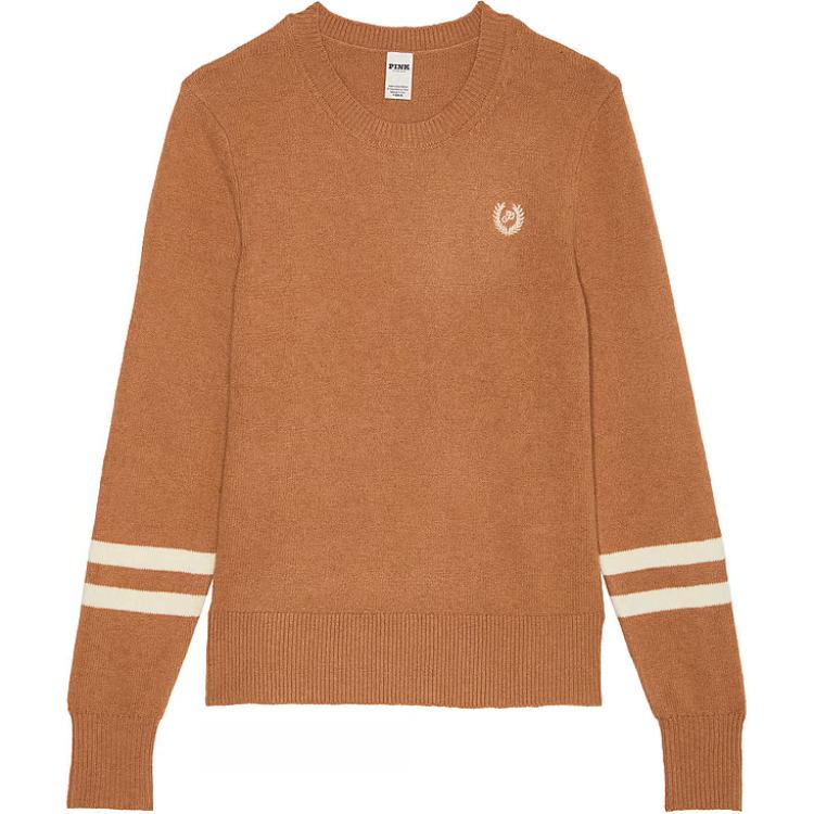 

Розовый вязаный свитер с круглым вырезом / Toffee Knitwear Женский Toffee Victoria's Secret, Toffee/Toffee