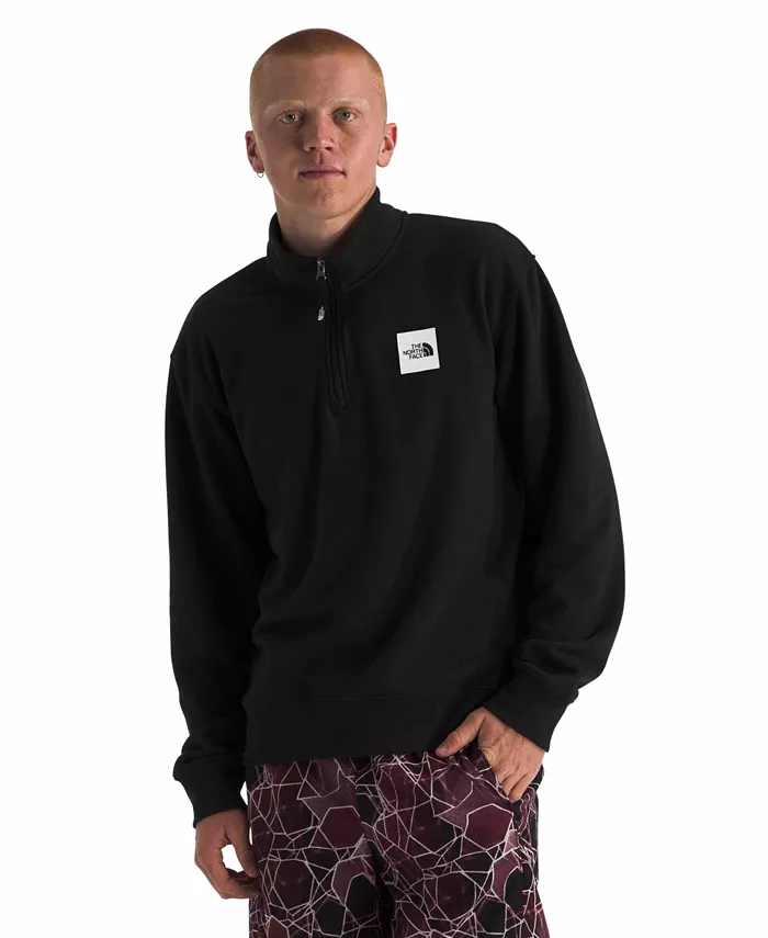 

Мужская толстовка Box Half Dome с молнией на ¼ The North Face, черный