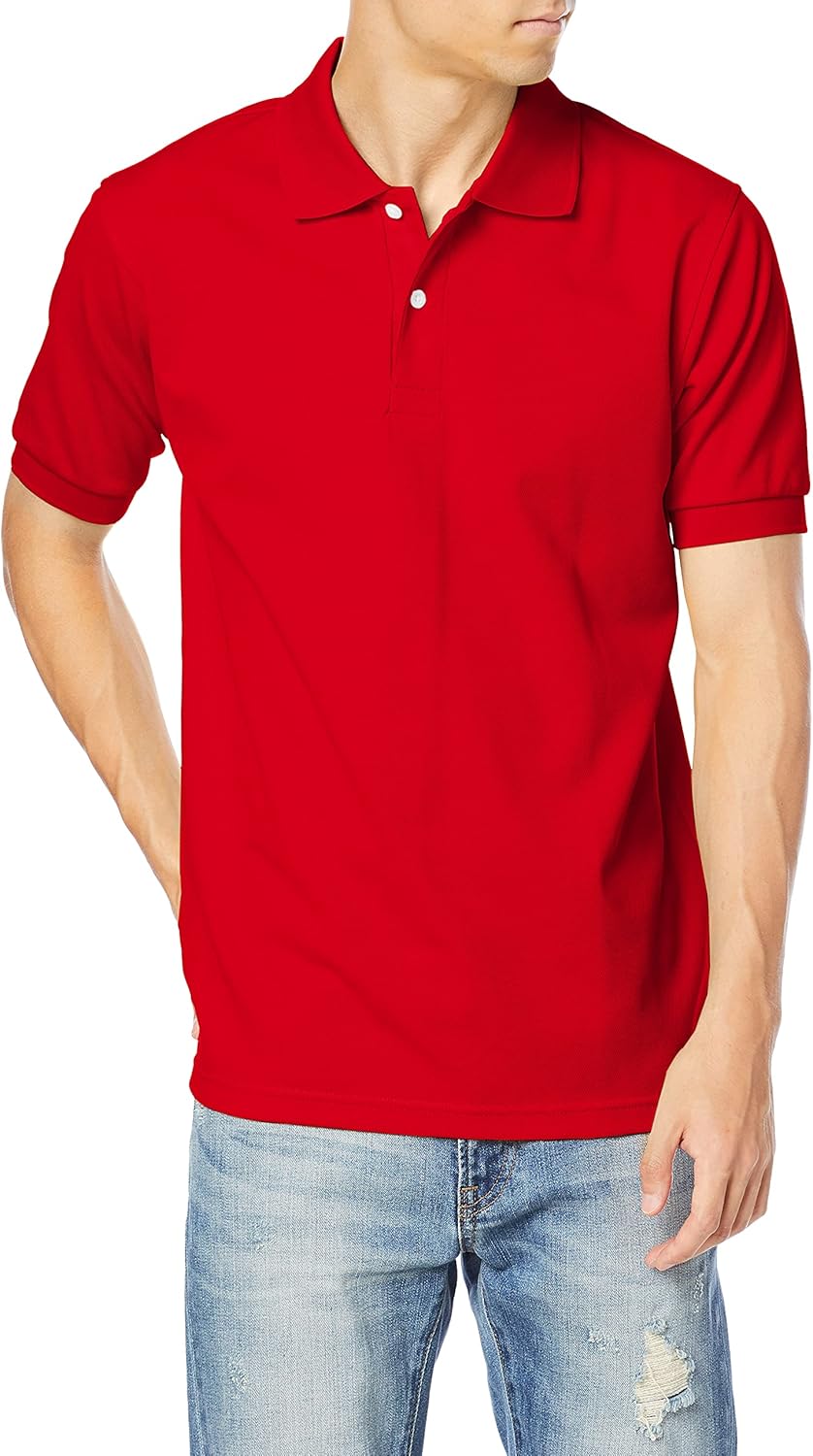 

Футболка-поло с коротким рукавом F Style F-SD020727, двусторонняя вязка F-Style, красный