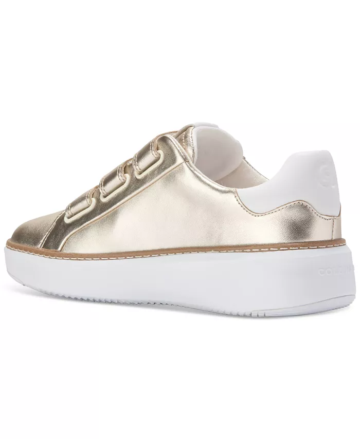 Женские кроссовки Grandpro Topspin Triple Strap Cole Haan, золотой — фото 3