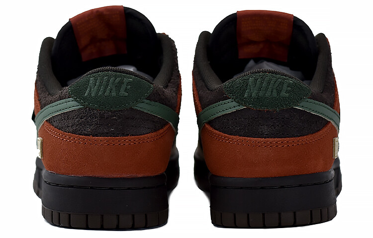 Кеды Nike Dunk Skateboard Unisex Low-Top, коричневый/черный/зеленый — фото 4