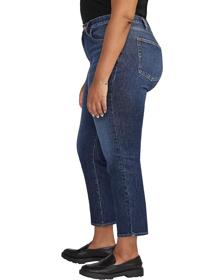 

Джинсы Silver Jeans Co. Plus Size Highly Desirable High-Rise Slim Straight Leg Jeans W28440RCS340, индиго