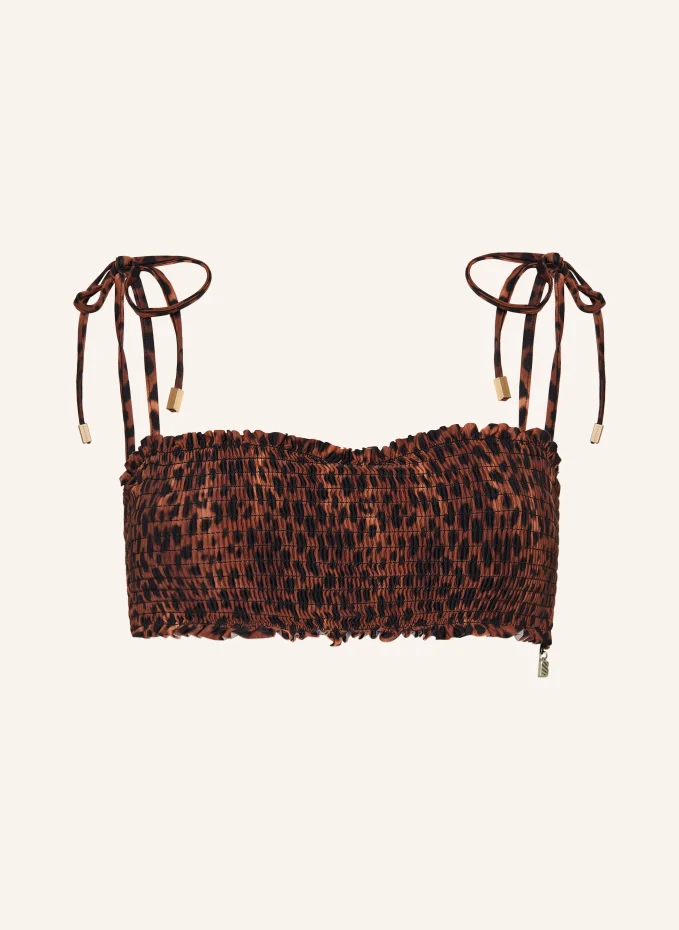 

Лиф бикини leopard lover на косточках Beachlife, черный