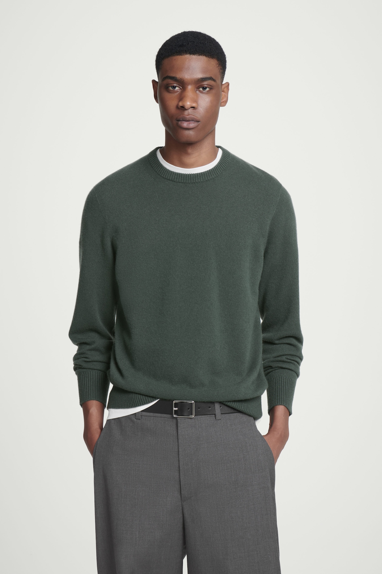 

Свитер из чистого кашемира COS, темно-зеленый