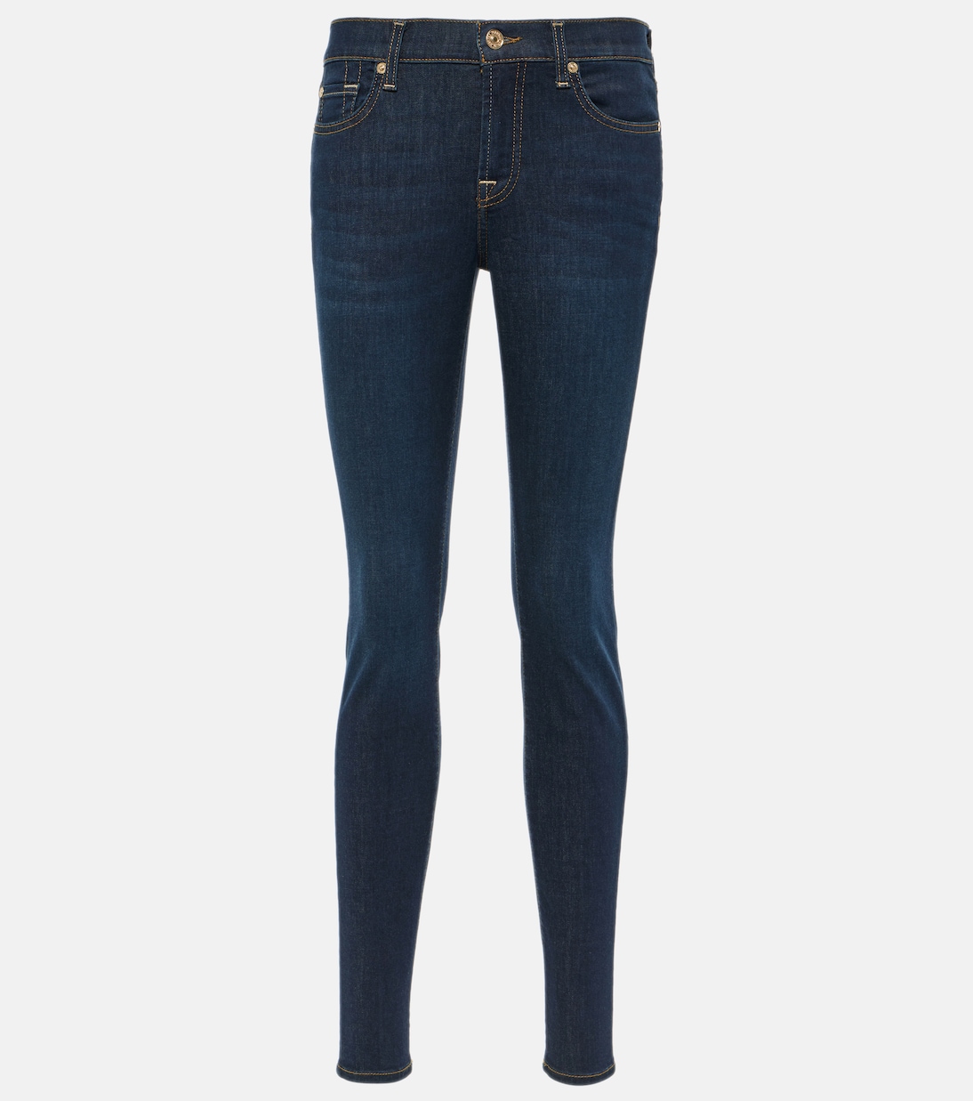 

Узкие джинсы Skinny средней посадки 7 For All Mankind, Sunrise
