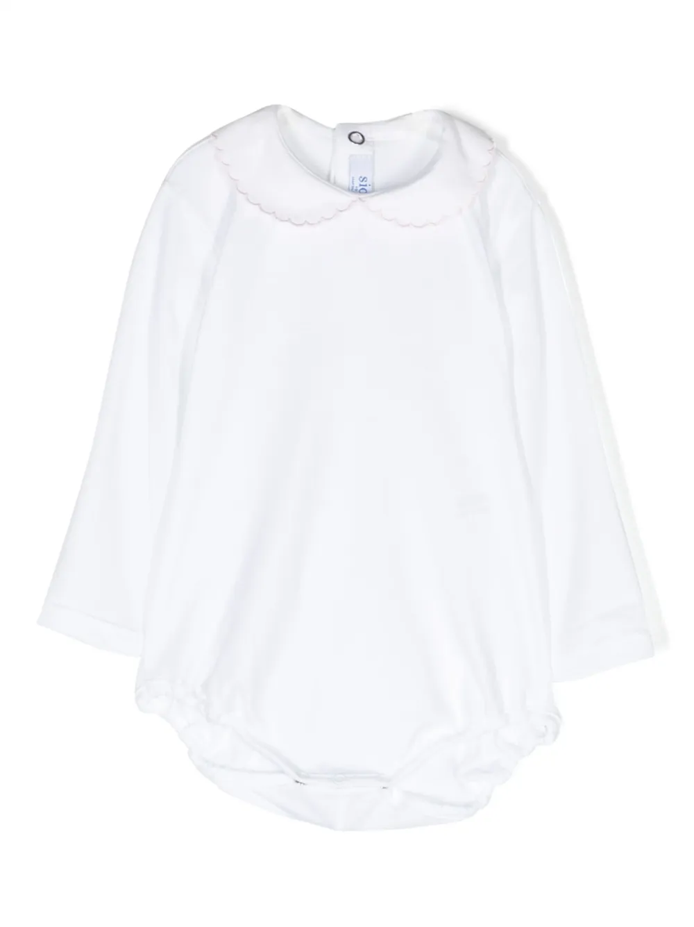 

Боди с длинными рукавами и фестонами Siola, белый