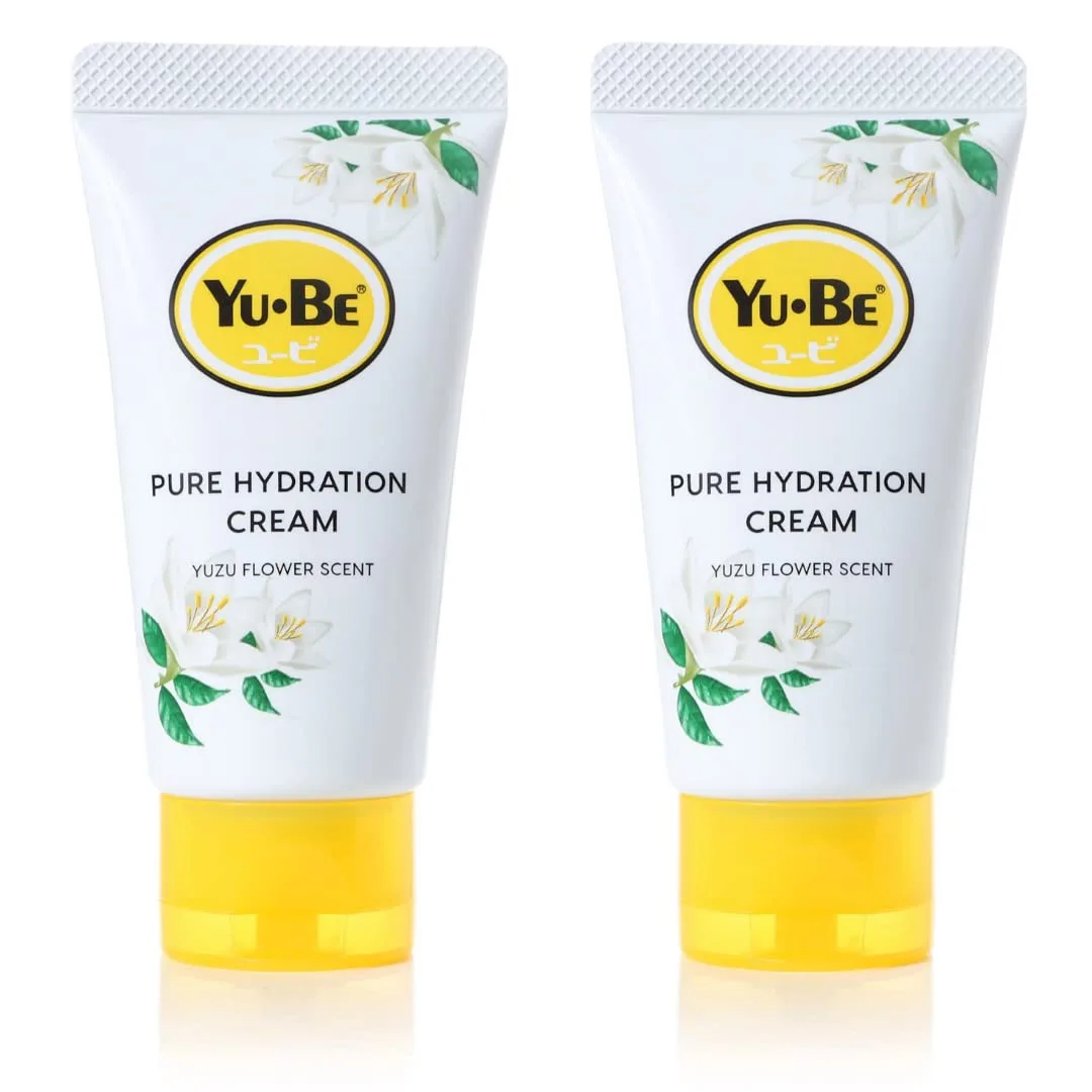 Yu-Be Yuzu Pure Hydration Cream (Duo): крем для тела и рук - веганский уход для чувствительной и сухой кожи с экстрактом цветов юдзу, 40 мл