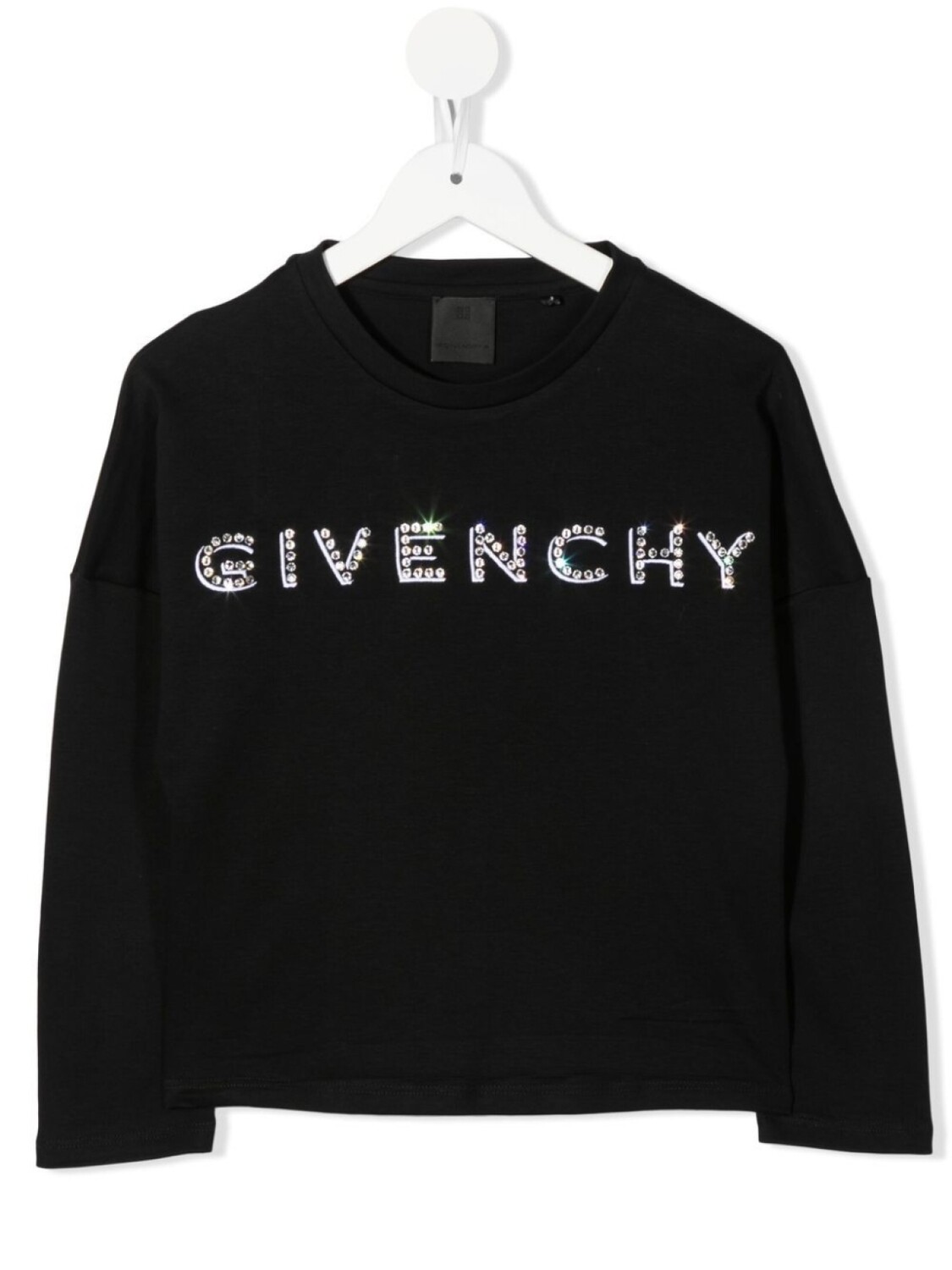 

Givenchy Kids футболка с длинными рукавами и логотипом, черный