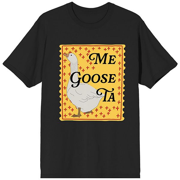 

Мужская футболка Trevco с утиным принтом и черными надписями Licensed Character