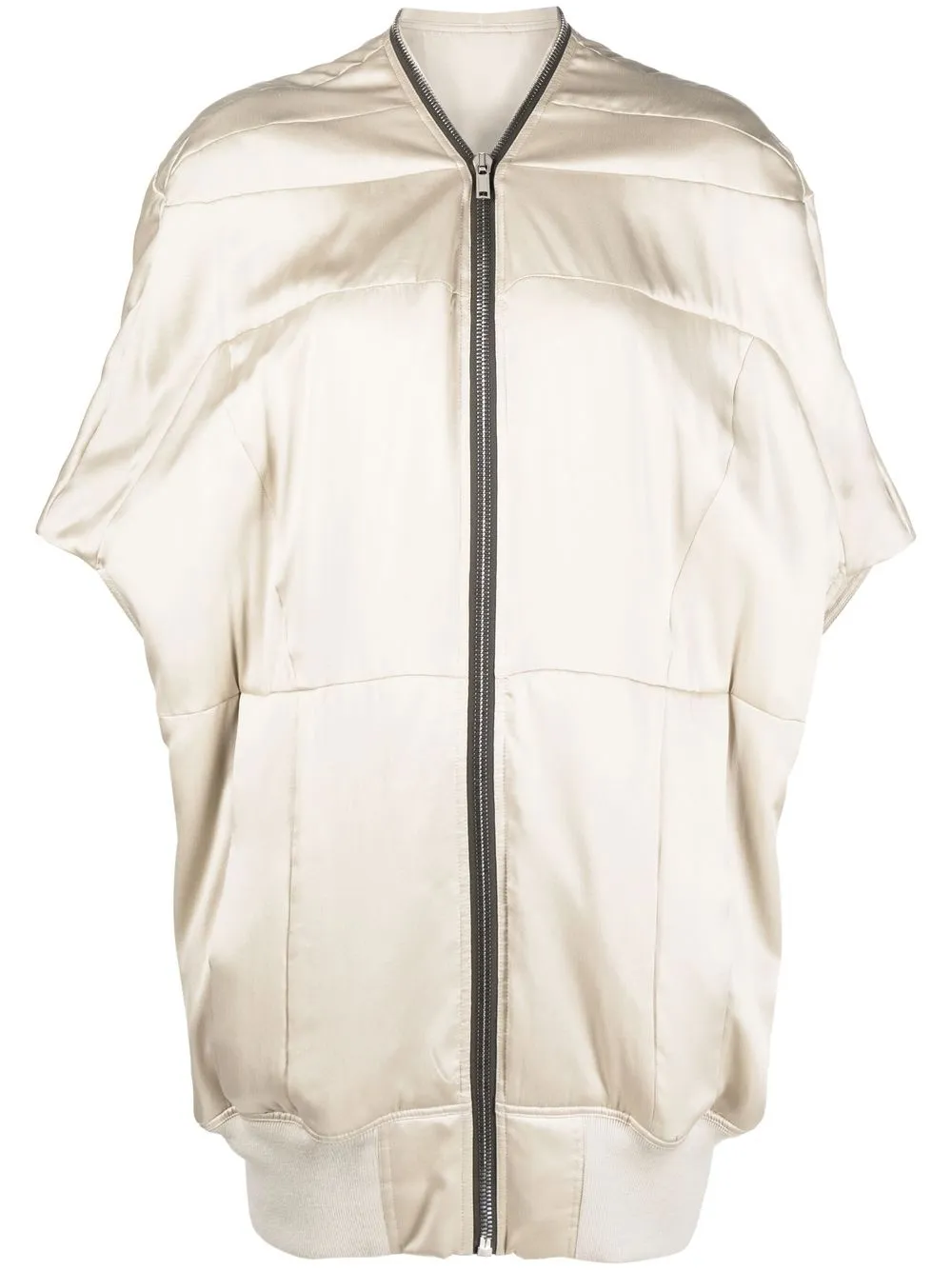 

Пуховик на молнии Rick Owens, нейтральный