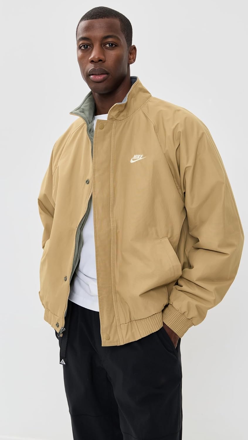 Куртка Nike Mens Club Futura, Parachute Beige/White — фото 2