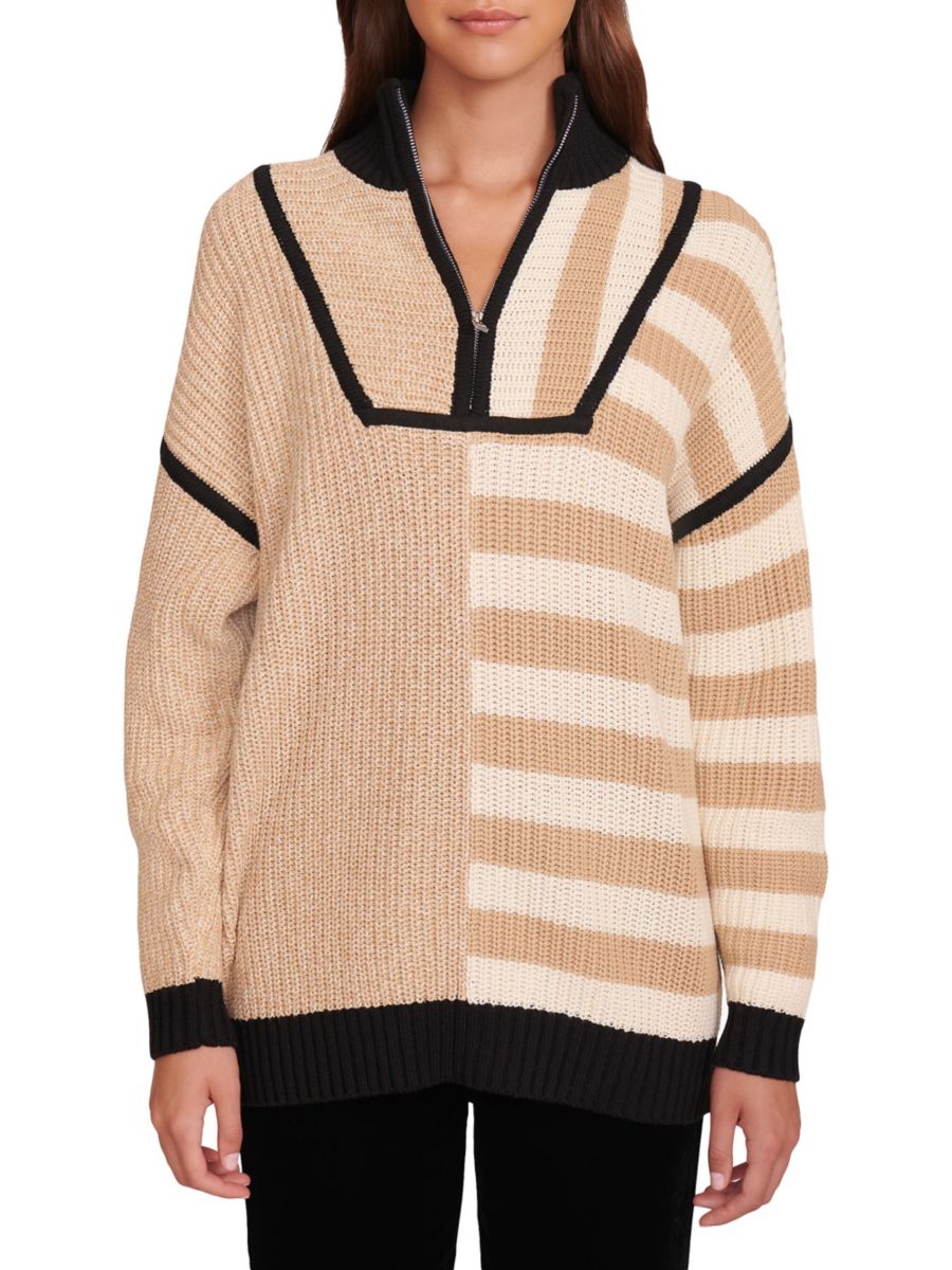

Полосатый свитер Хэмптон Staud, цвет Sahara Stripe