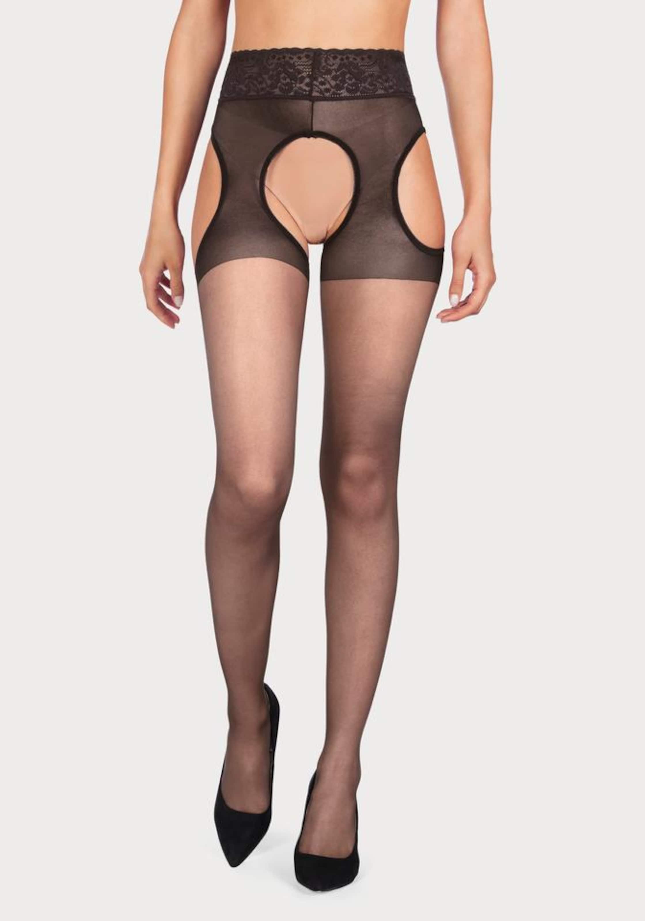 

PETITE FLEUR Кружевное белье без ластовицы в черном цвете