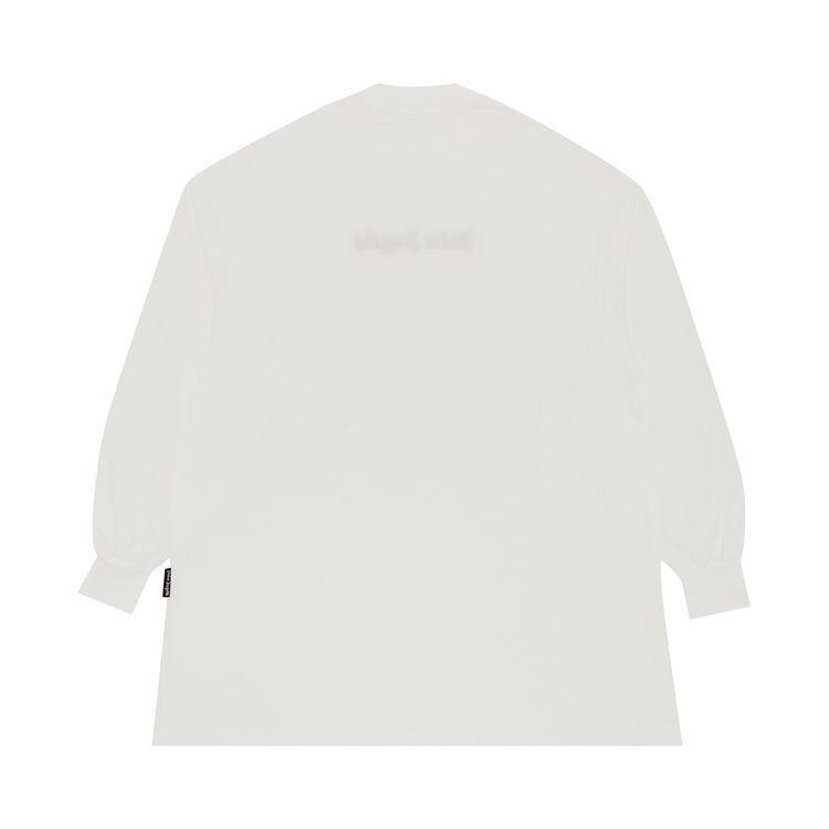 Футболка Palm Angels Neon Logo Tee Dress Off White/Fuschia, белый — фото 2