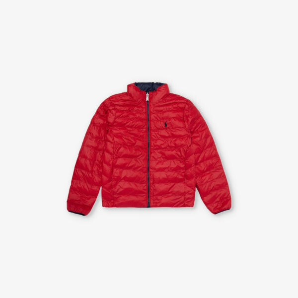 

Двусторонняя куртка-бомбер с вышитым логотипом для мальчиков Polo Ralph Lauren, синий