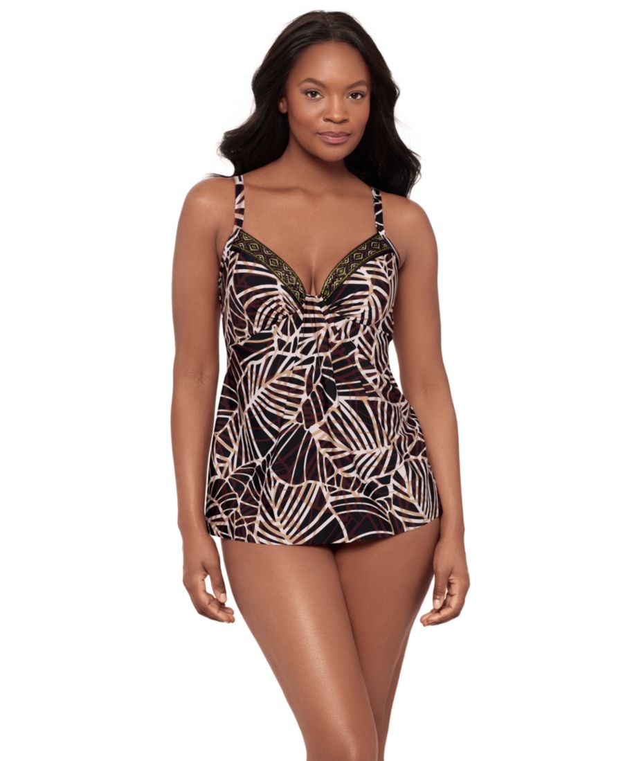 

Женский топ танкини на косточках Raya De Safari Marina Miraclesuit, Lets Be Fronds