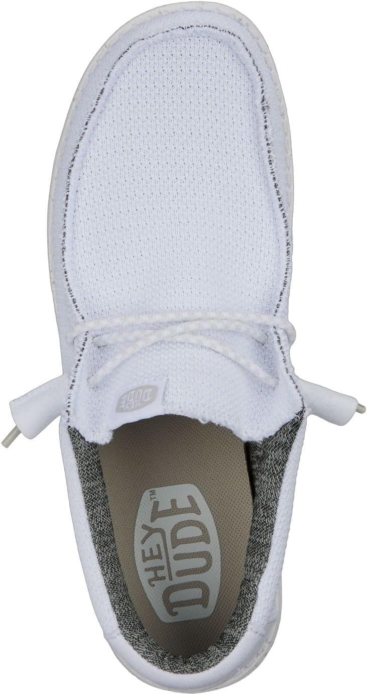 Мужские лоферы без шнурков HEYDUDE Wally Sport Mesh, белый — фото 2