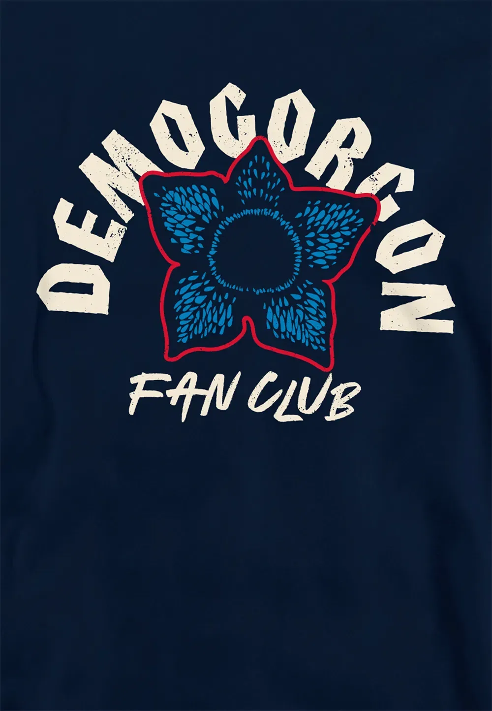Детская худи Stranger Things Demogorgon Fan Club, темно-синий, темно-синий — фото 2