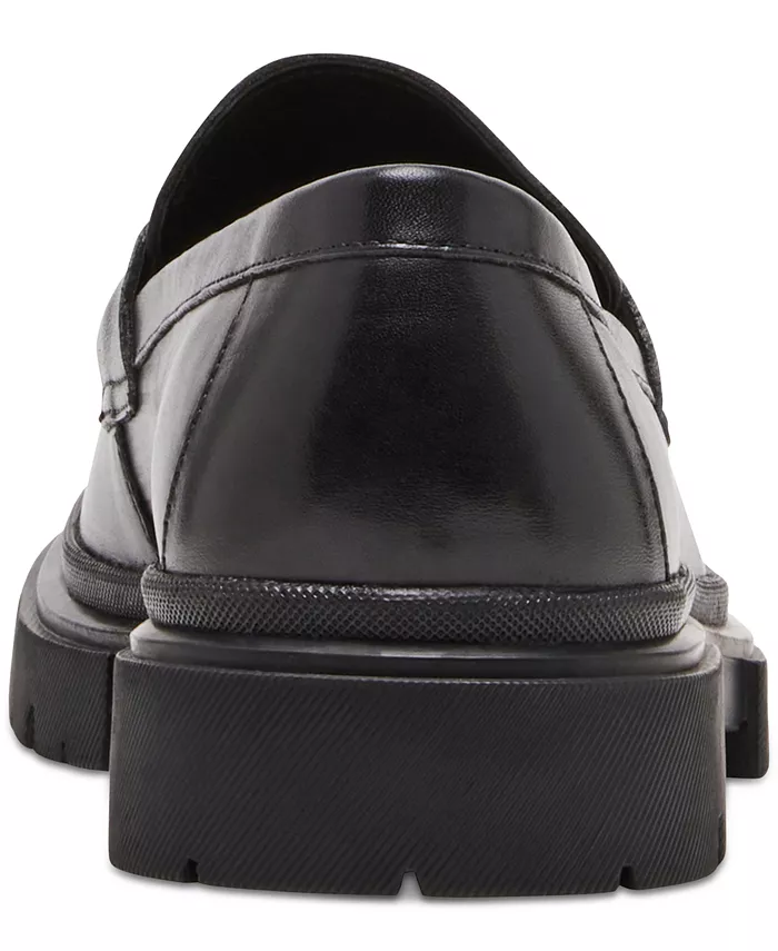 Мужские пенни-лоферы Akkron на массивной подошве из кожи Steve Madden, черный — фото 3