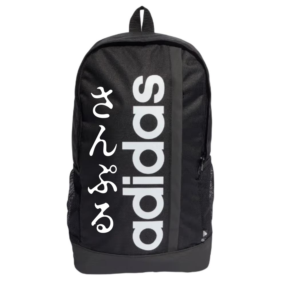 

Adidas Тканевый рюкзак с белой печатью унисекс черный, Miura