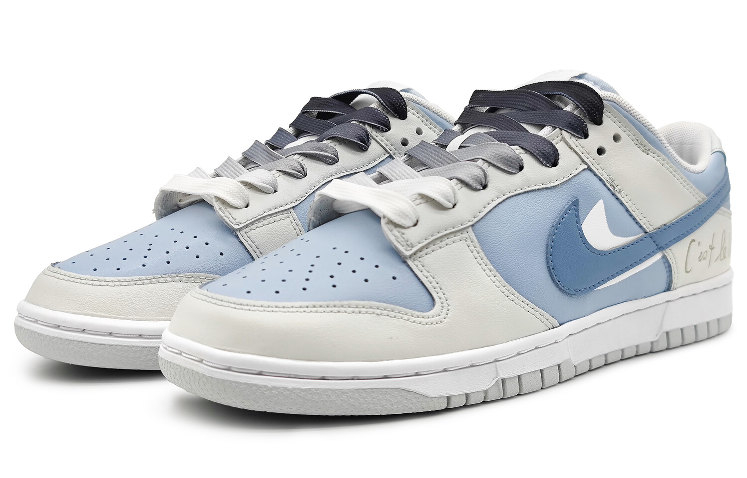 

Кроссовки Nike Dunk Skateboard Shoes Men Low-Top Gray White