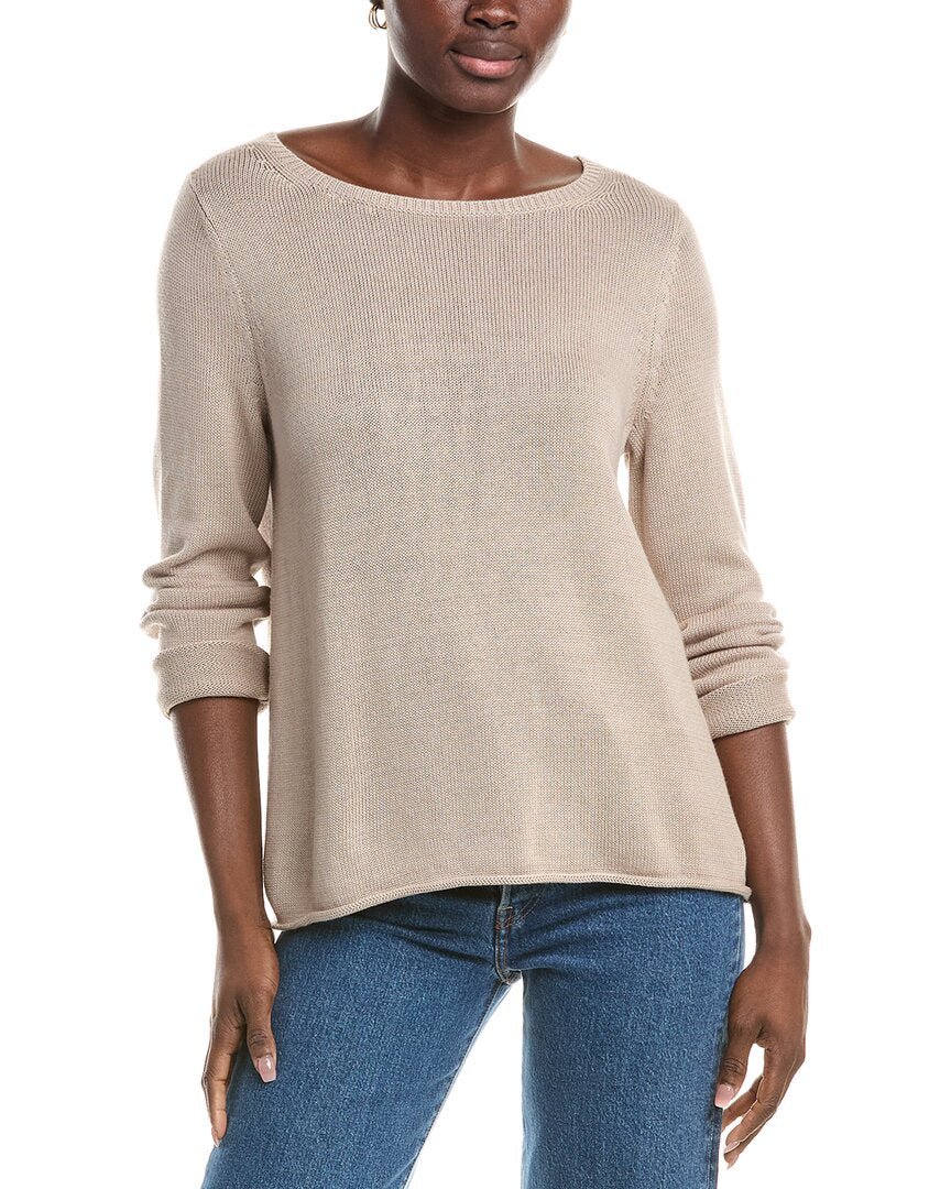 

Свитер с лодочным вырезом EILEEN FISHER, Dove