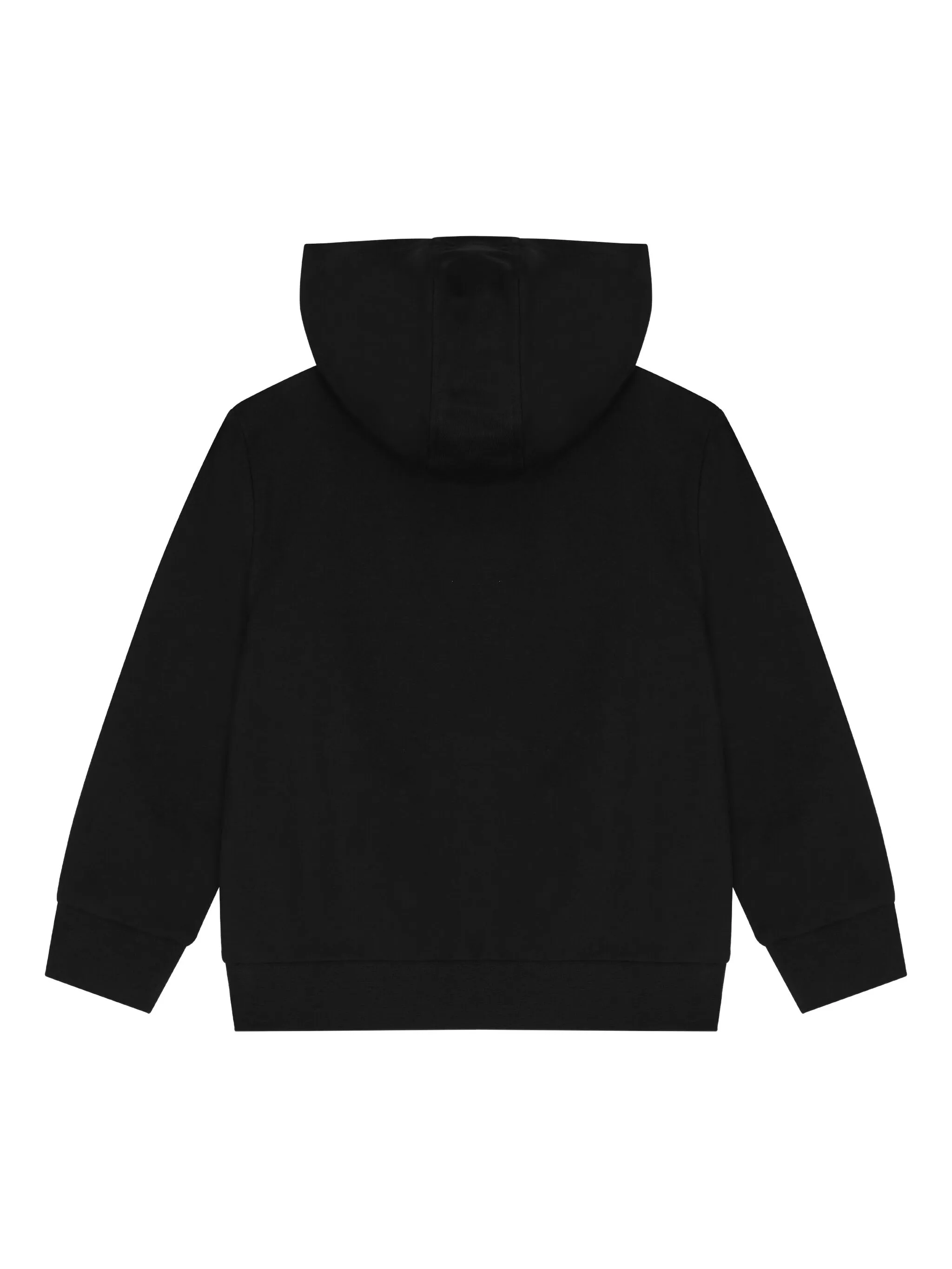 Куртка на молнии с капюшоном и логотипом Emporio Armani Kids, черный — фото 2