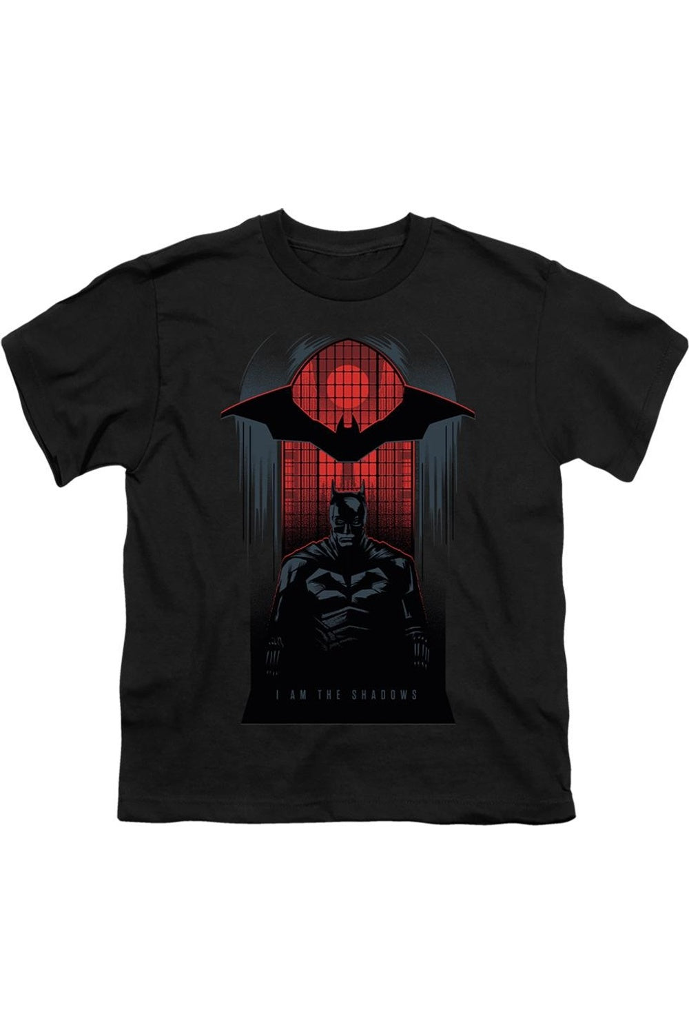 

Футболка с коротким рукавом для детей "The Batman: Я - тень" Gildan, черный