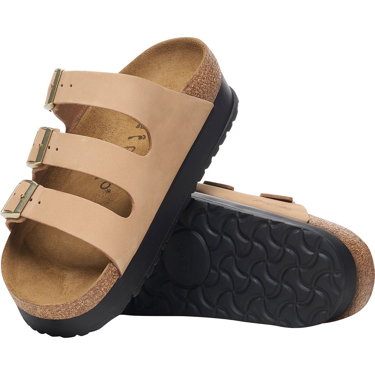 Флорида iii платформа узкие сандалии Birkenstock, желтый — фото 3