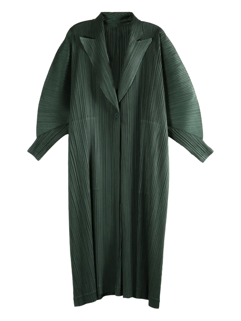 

Плиссированное пальто Pleats Please Issey Miyake, зеленый