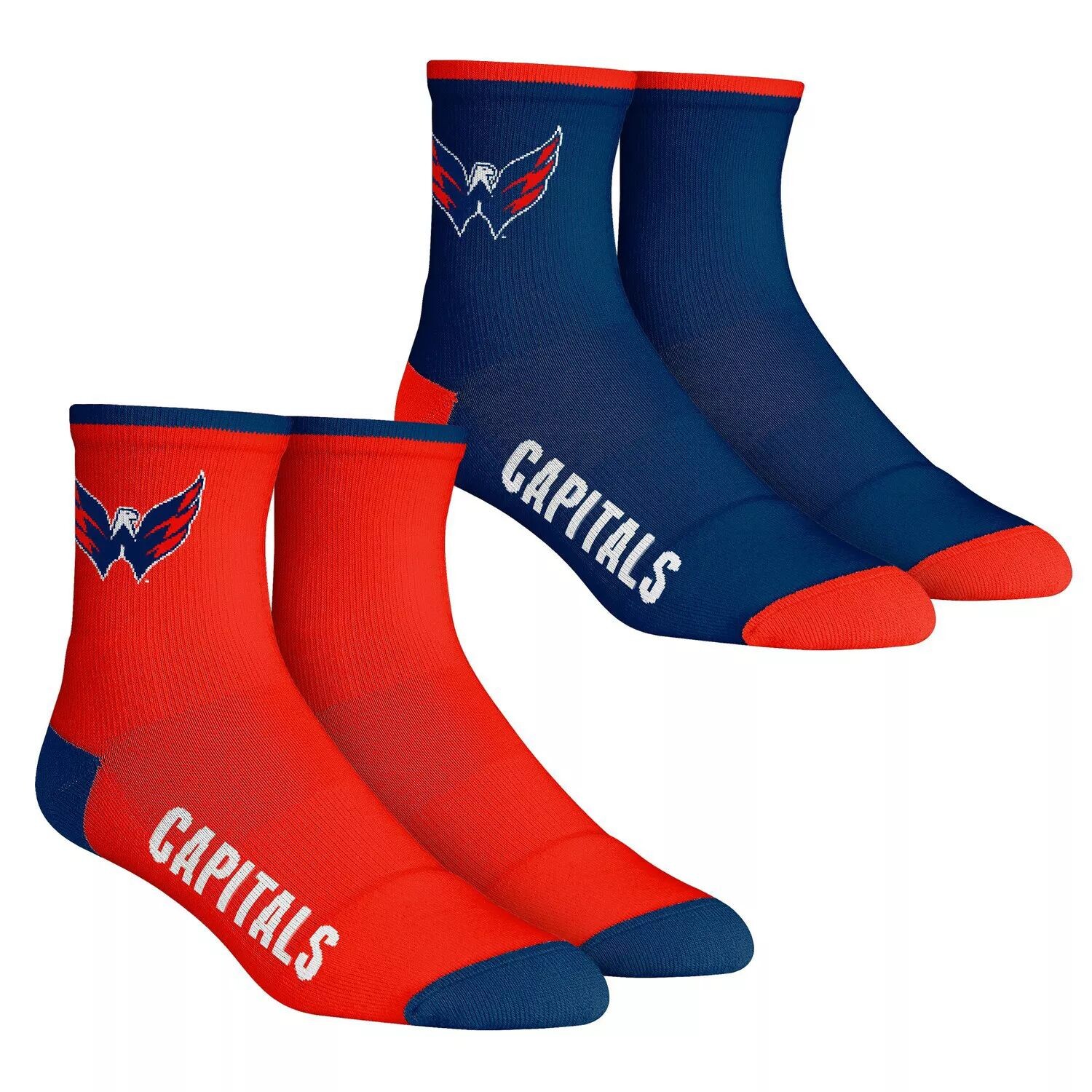 

Мужские носки Rock Em Washington Capitals Core Team, комплект из 2 носков длиной четверть длины