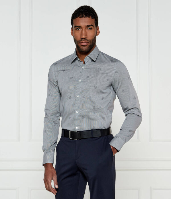 

Рубашка h-hank-s-kent-c1-232 Slim fit Boss, черный