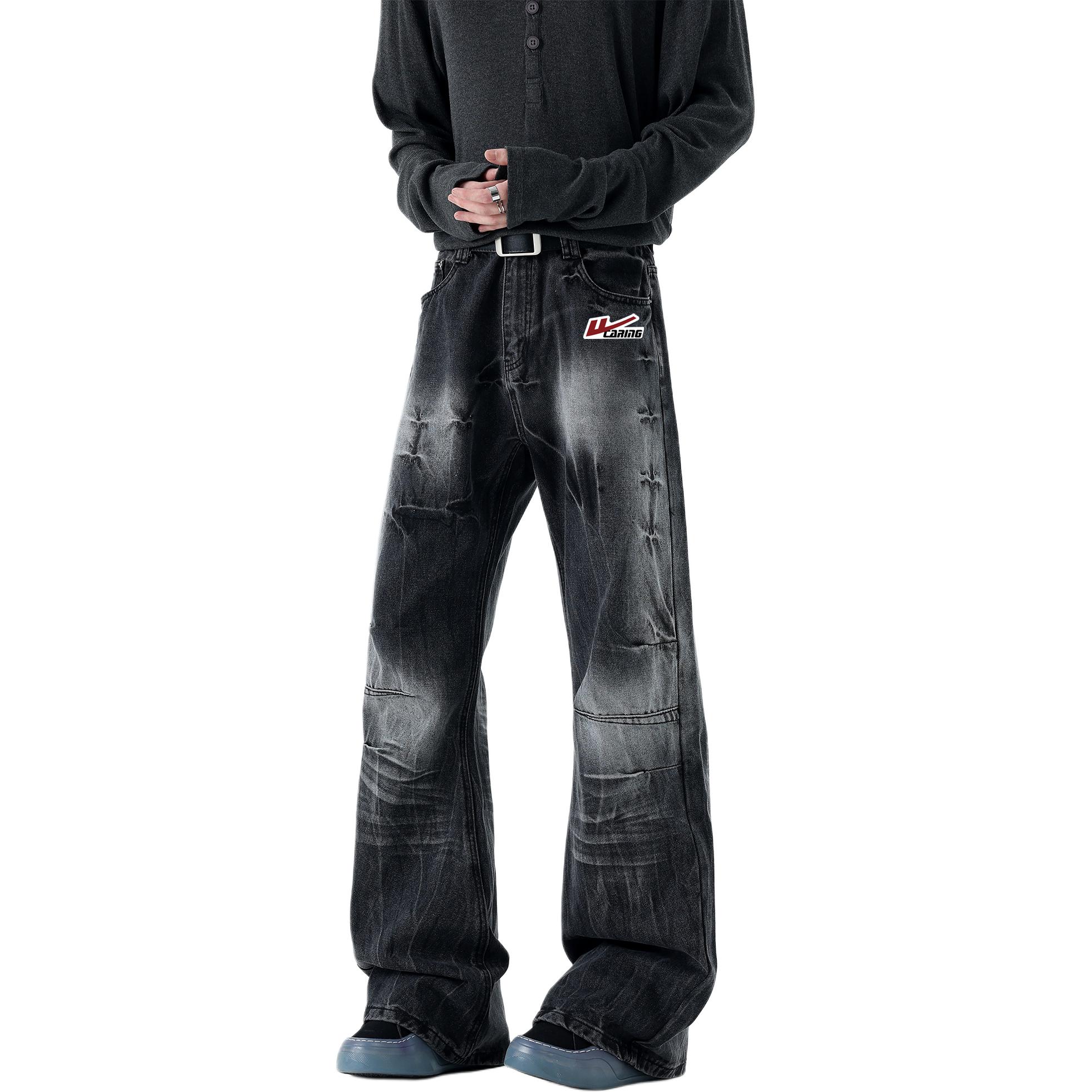 

WARRIOR Джинсы Unisex Black DIY Badge Moderate Straight Fit