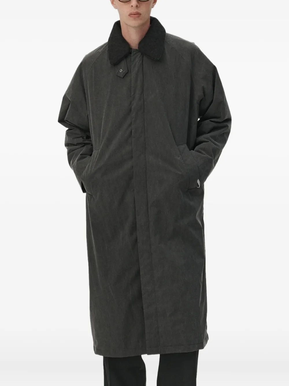 

Длинное пальто Coach из вареной ткани Welter Shelter, серый