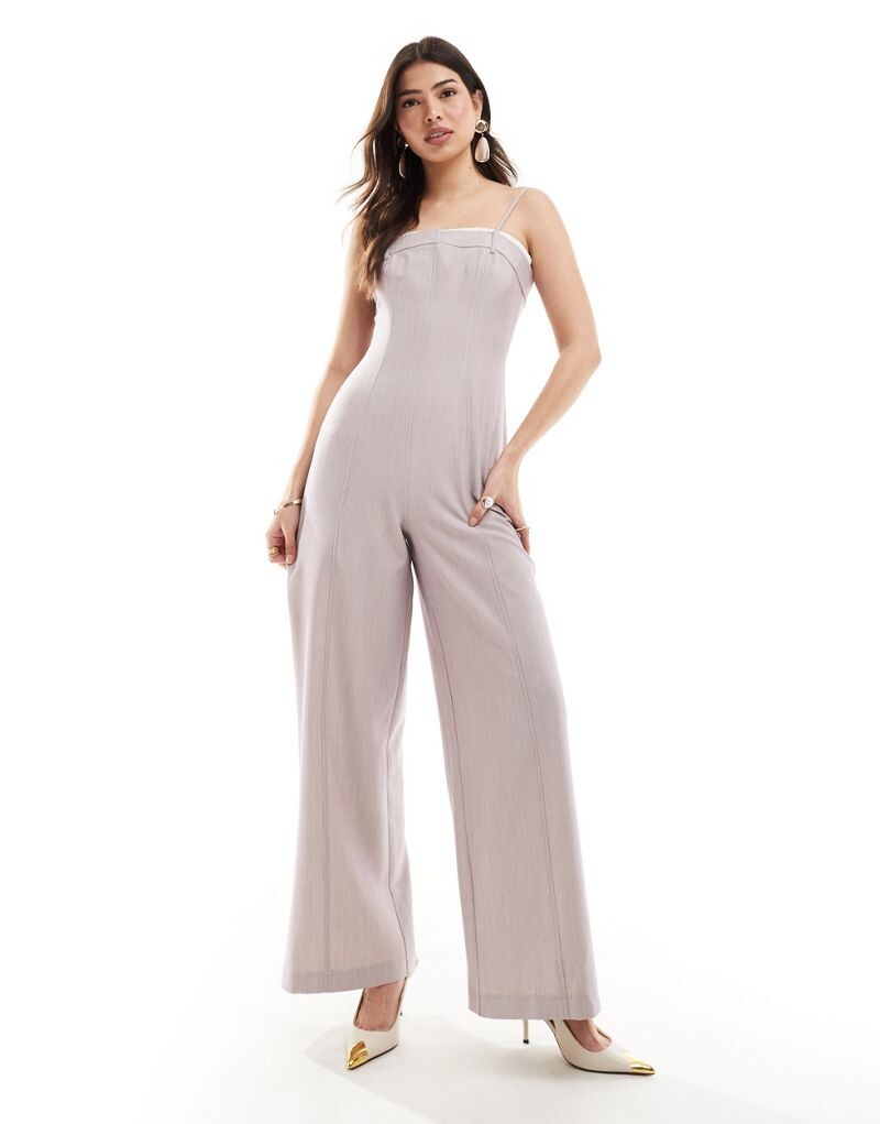 

Комбинезон широкого кроя с контрастными вставками ASOS DESIGN