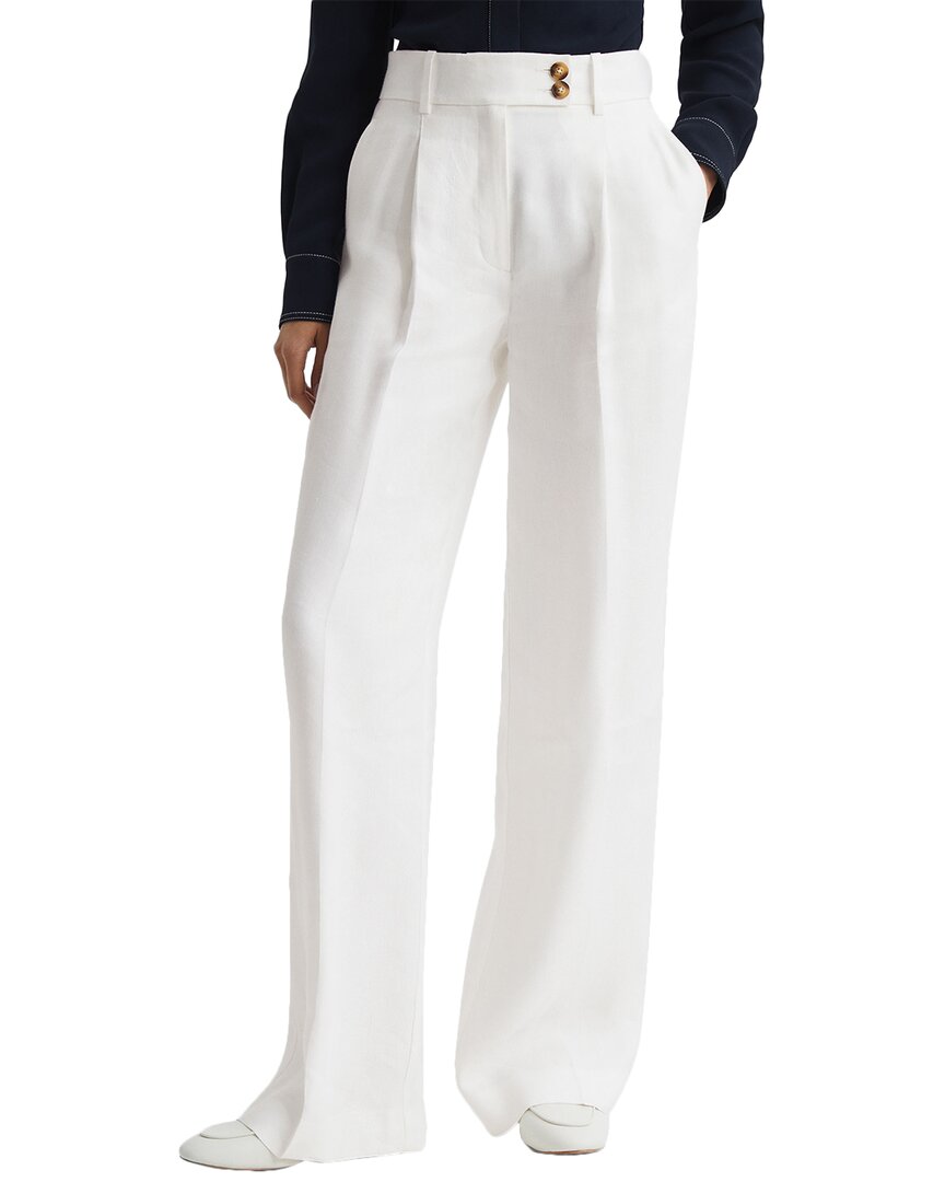 

Брюки из смеси льна Reiss Hollie, белый