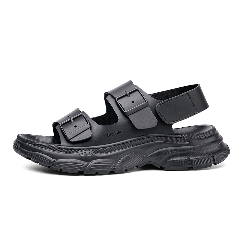 

Сандалии с одним ремешком мужские Wen Nai, Black