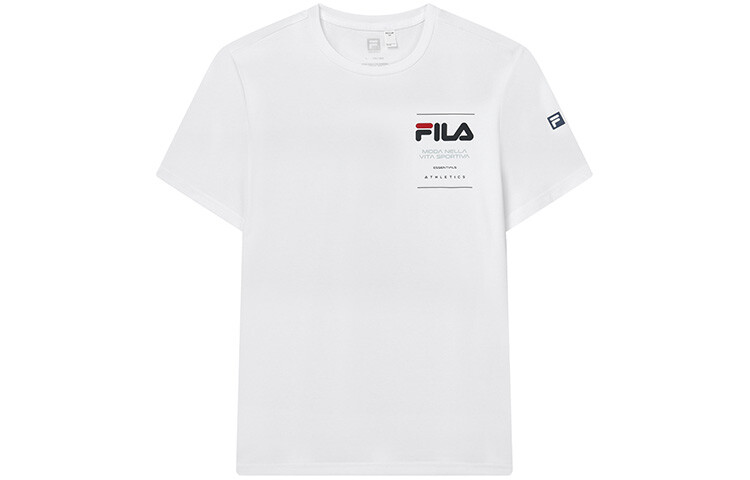 

Футболка мужская легкая белая Fila, цвет Jade White