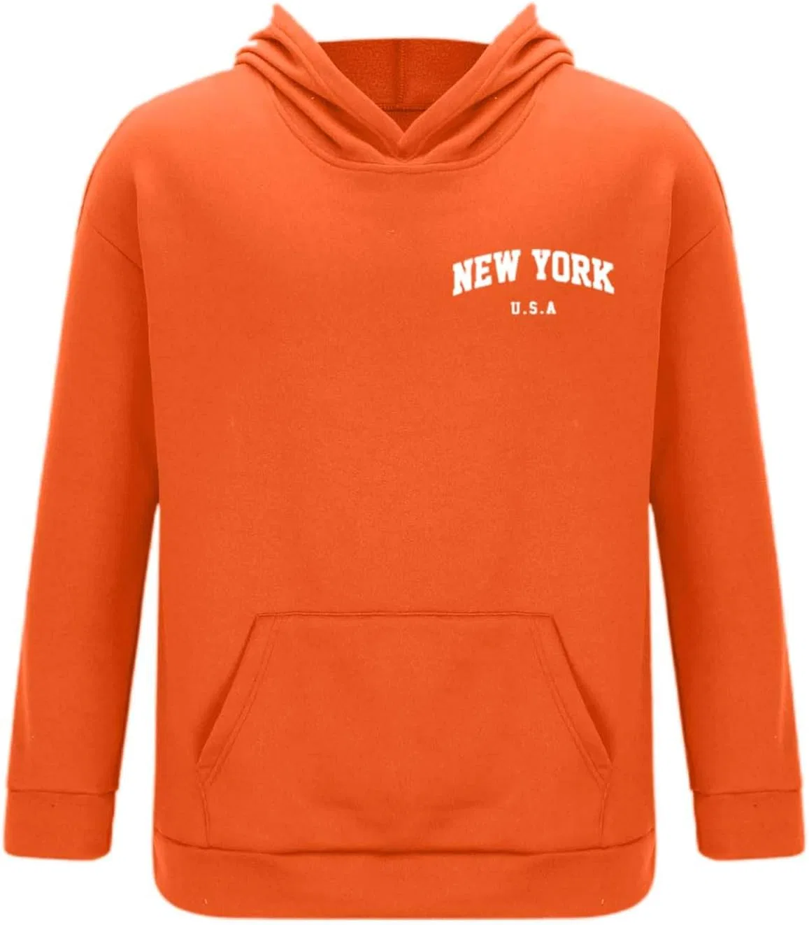 Спортивный костюм из флиса, худи и джоггеры, Orange — фото 3